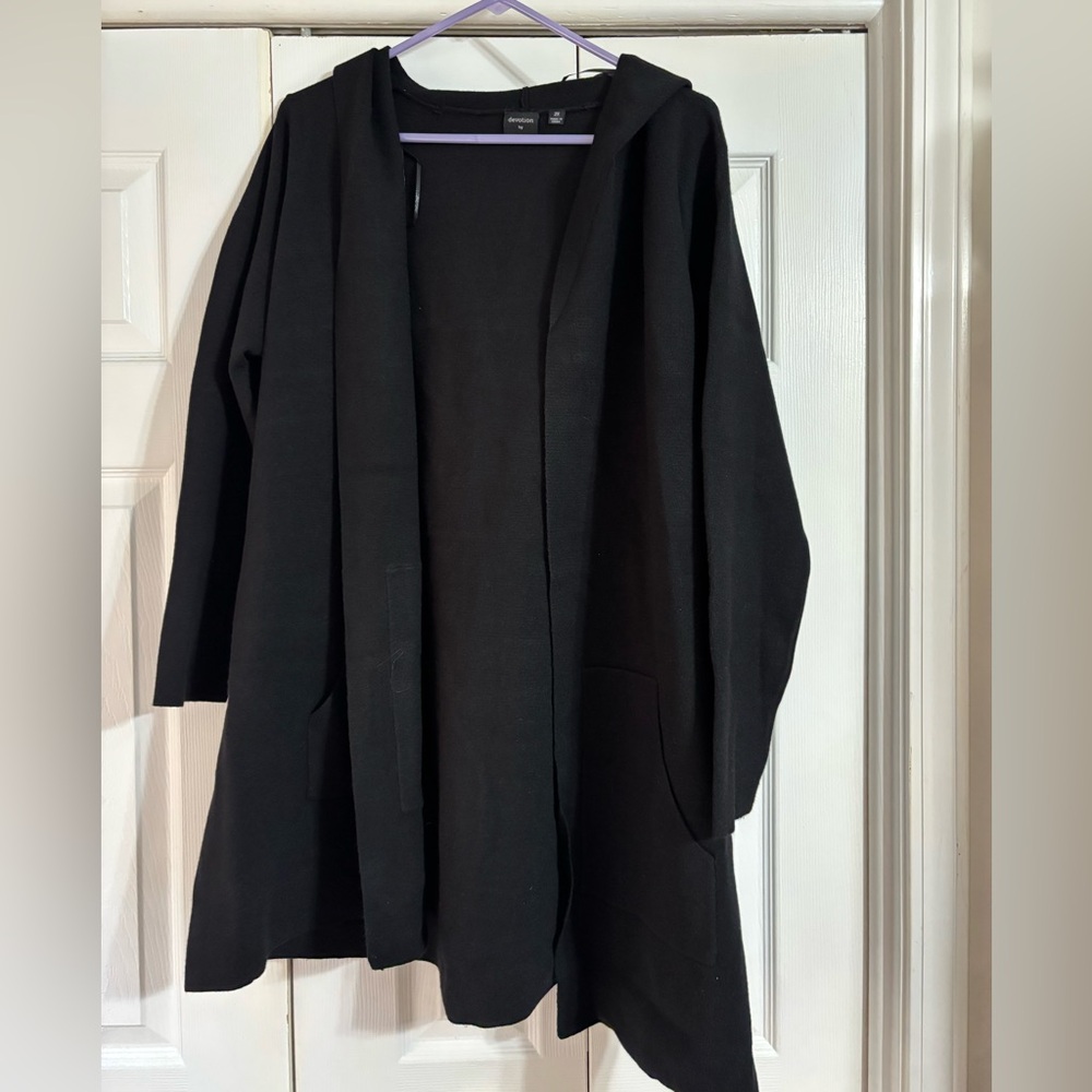 Hooded sweater coat/cardigan, new with tags